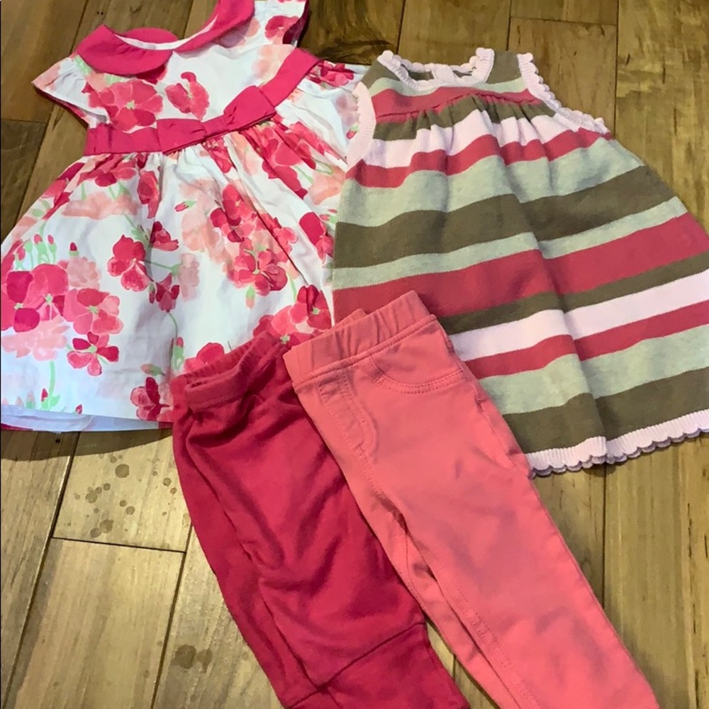4pc 3-6m Pink Lot